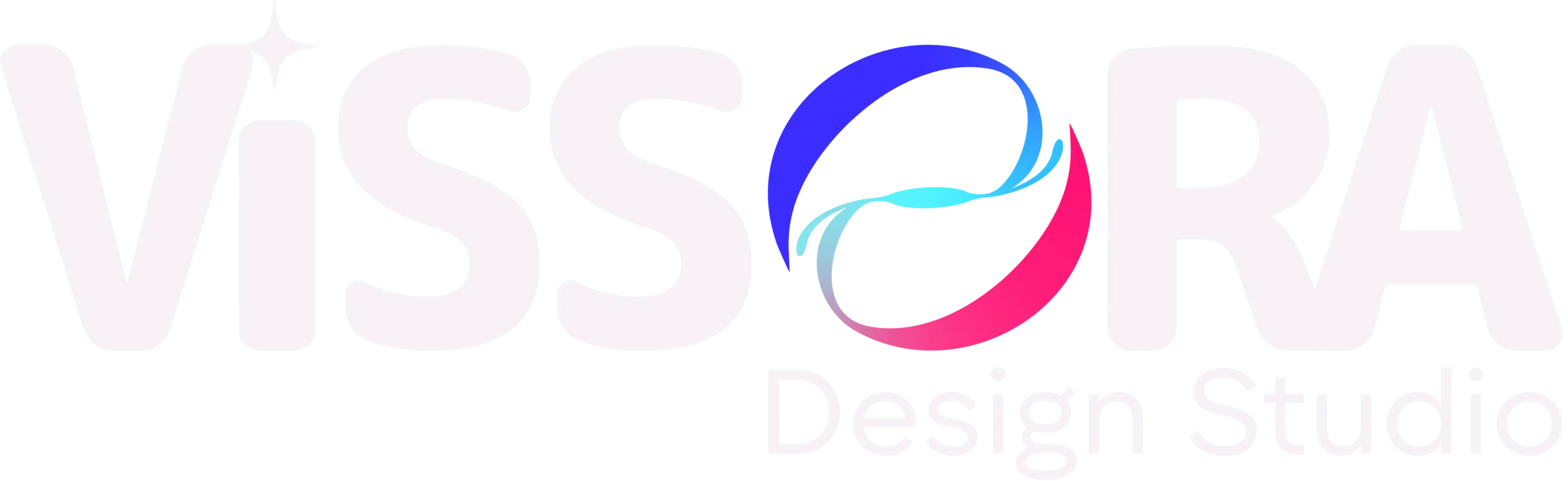 Vissora Design Studio branding and creative agency logo