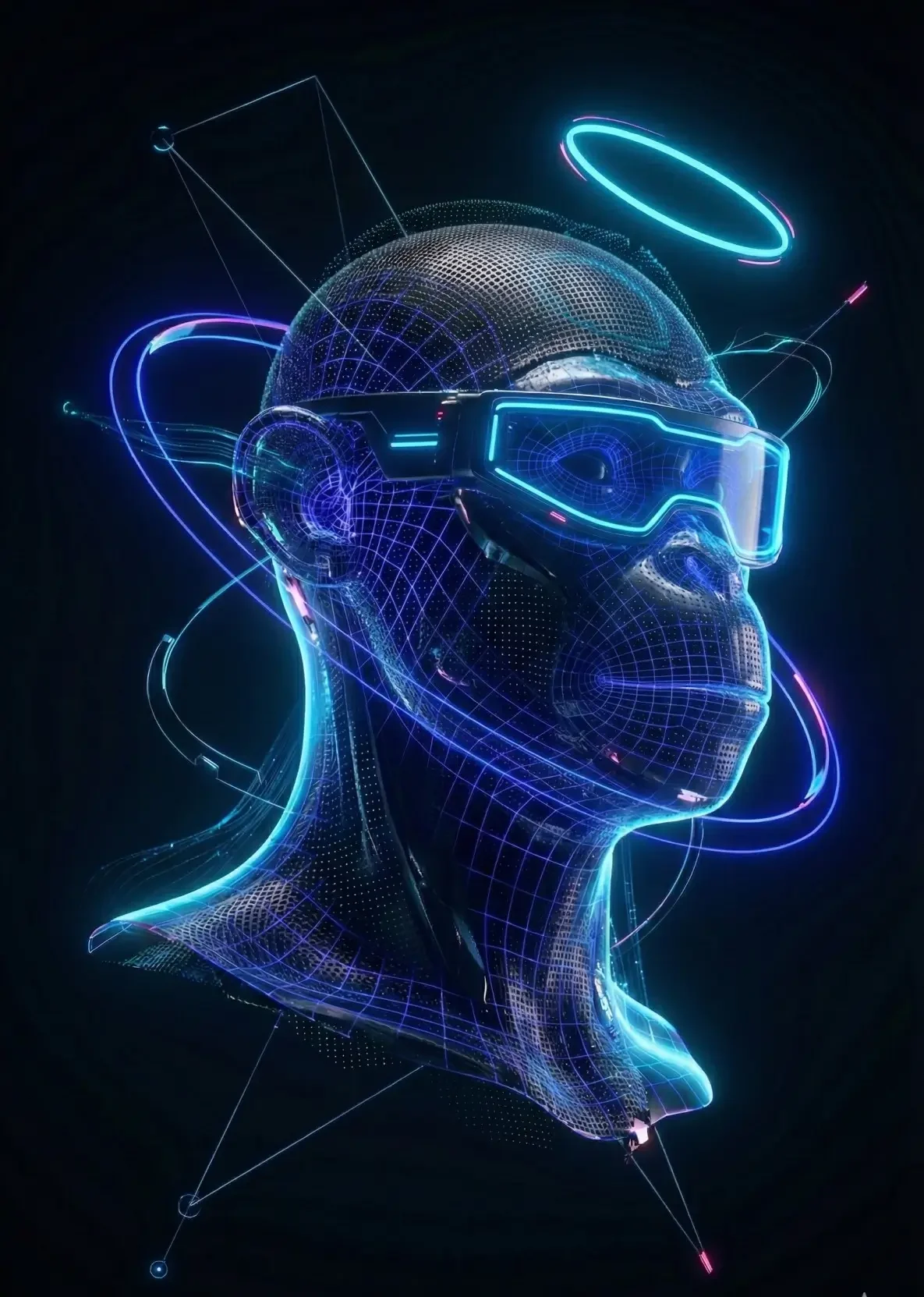 AI-integrated creative design studio visual for branding, strategy, and digital innovation