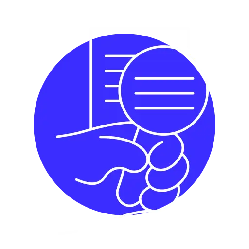 Review icon representing project planning timelines and investment evaluation