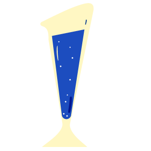 Cocktail glass icon representing the craft of mixing drinks in Mix’d Up branding