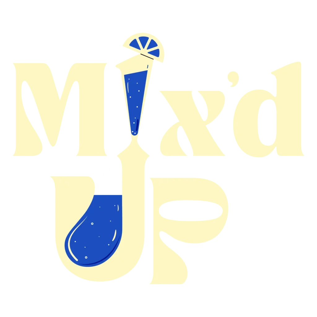 Alternative Mix’d Up logo layout designed for flexible beverage branding applications