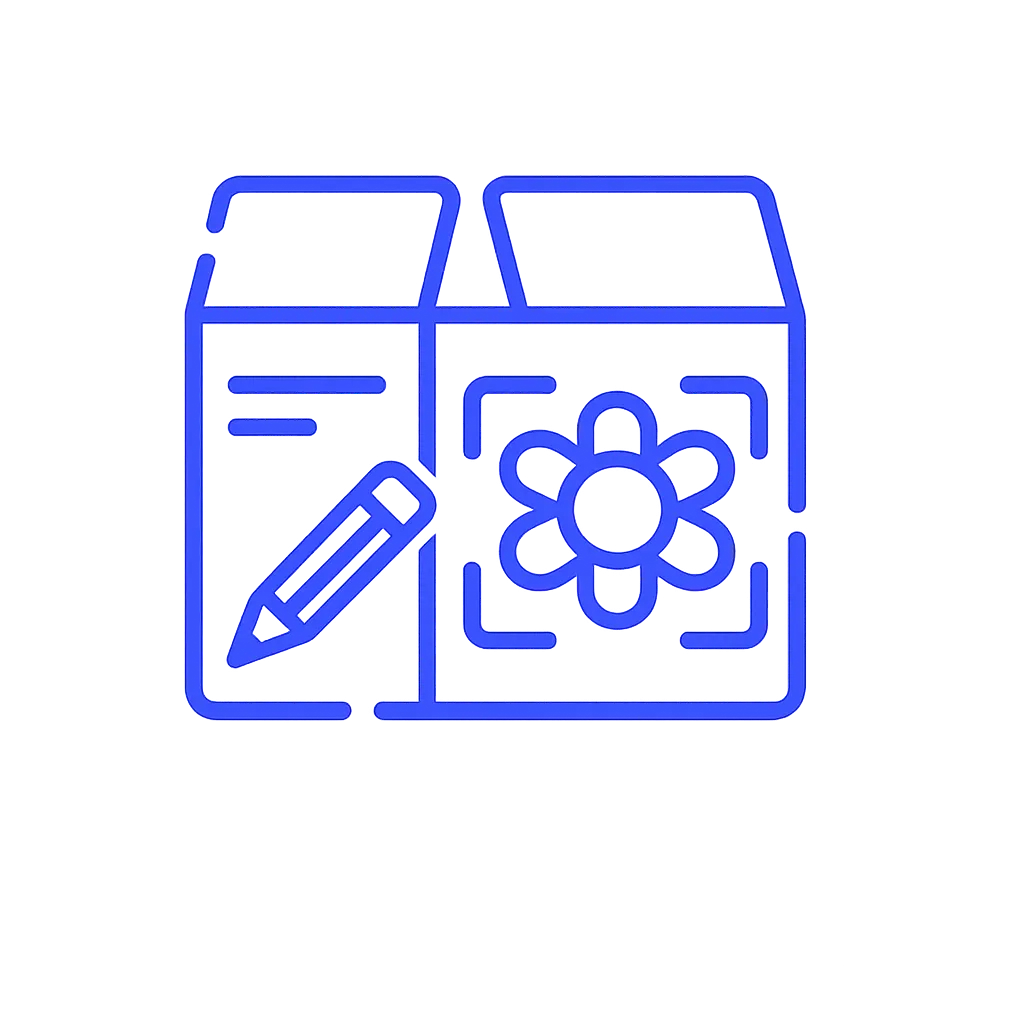 Box Packaging Design service icon by Vissora Design Studio