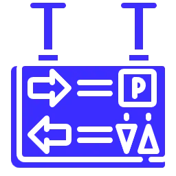 Wayfinding signage design service icon for office environments