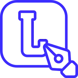 Logo and Identity Design service icon featuring a custom logo and design pen
