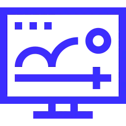 Motion Graphics service icon featuring animated branding and creative visual communication.